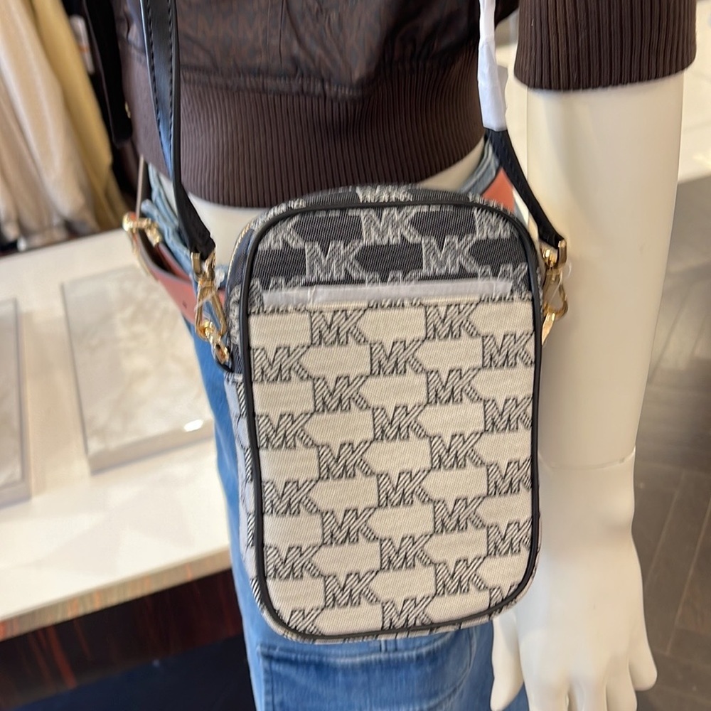 Michael Kors Sloan Editor Small Phone Logo Jacquard Crossbody
Black Multi - Picture 10 of 16